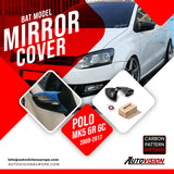 Mirror Cover For VW Polo 5 6R 6C 2009-2017 Accessory Bright Black BAT MODEL