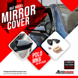 Mirror Cover For VW Polo MK6 2018-2020 Accessory Bright Black BAT MODEL